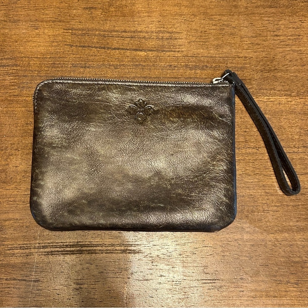 Patricia Nash Cassini Leather Wristlet Clutch Tooled Turquoise NWOT - Picture 2 of 7